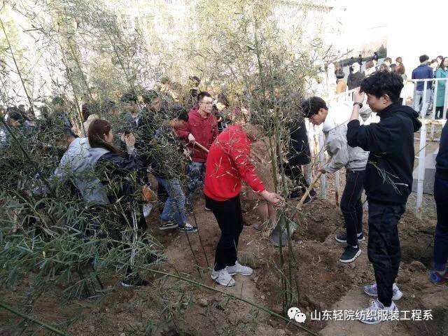 播种绿色，收获希望——纺织服装工程系植树活动