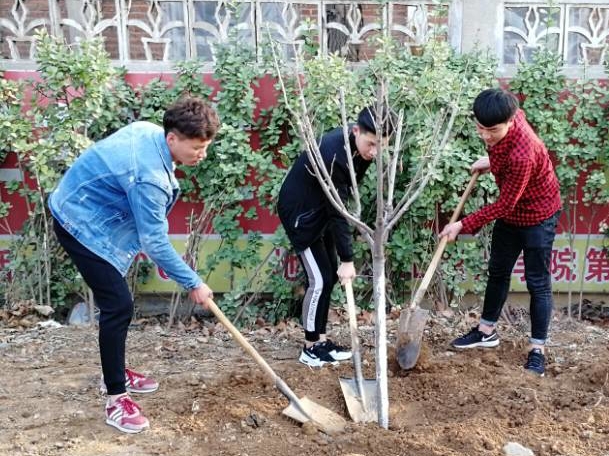 “绿化环境,从我做起”——信息工程系植树节活动