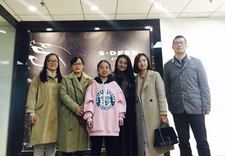 纺织服装工程系走访调研南京圣·迪奥时装有限公司济南分公司